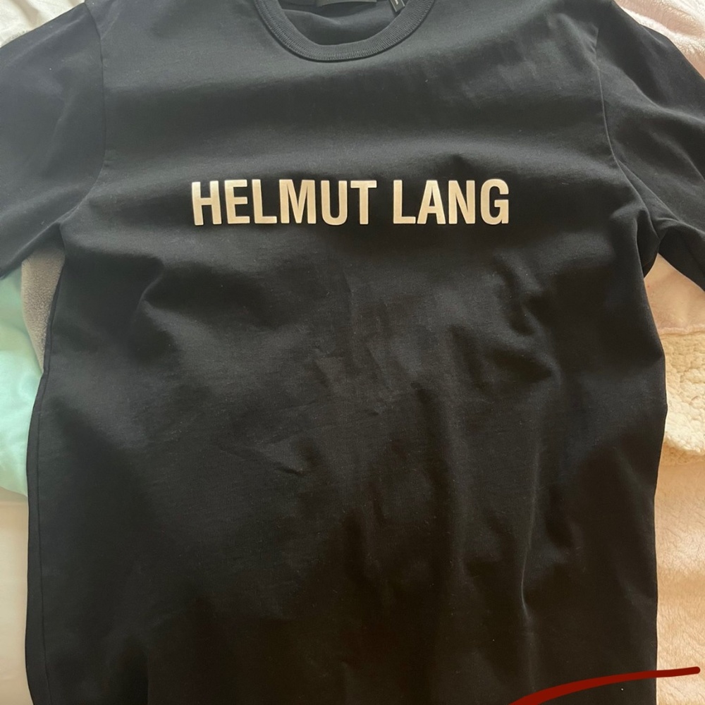 Helmut Lang cotton logo graphic tee